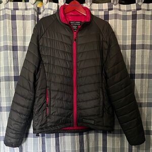 Caterpillar Black Jacket with Hot pink Highlights